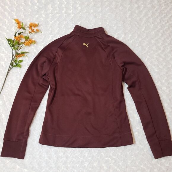 Vintage Y2K Puma maroon and red size large zip up jacket - Picture 4 of 4